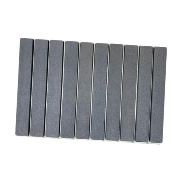 Posavasos de diatomita perfecl para secar platos de cocina gris oscuro 60 cm x 39 cm