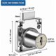 thumbnail image 2 of Cabinet Lock, Desk Drawer Lock, Cabinet Door Lock, Cylinder Cabinet Lock Use With 2 Keys, For Closing Cupboards, Drawer, Wardrobe Etc, Thick And Durab, 2 of 5
