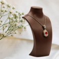 thumbnail image 3 of S SERENABLE Necklace Bust Display Rack Jewelry Pendant Chain Display Holder Womens Neck Jewelry Organizer Stand Holder Rack Gold 12.5x23cm, 3 of 5