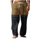 thumbnail image 2 of Pantalones largos para hombre, cintura elástica, transpirables, cómodos, suaves, informales, de playa, de poliéster., 2 of 5
