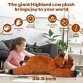 thumbnail image 3 of Peluche Gigante Vaca Highland Ksidzas 99 cm, 3 of 6