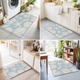 thumbnail image 4 of Entryway Rug 2'x3', Light Blue Starfish Coastal Kitchen Runner Rugs Non-Slip Carpet Mats, Shell Summer Beach Nautical Bedside Rugs Runners Washable Floor Carpet for Bathroom Laundry Room, 4 of 8