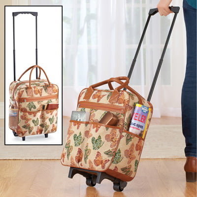 small travel tote bags with wheels