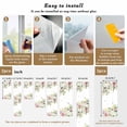 thumbnail image 6 of Pink White Flowers Window Privacy Film, Spring Floral Elegant Pastoral Botanical Static Cling UV Sun Blocking Tint Film Heat Control Windows Films for Bedroom Bathroom, Window Stickers 17.7"x39.3", 6 of 7