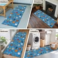 thumbnail image 5 of Blue Sports 2'x6' Runner Rugs for Hallway Kitchen Bedside Non Slip Washable, Football Basketball Rugby Baseball Entryway Rug Runners with Rubber Backing, Long Carpet Runner for Laundry Room, 5 of 8