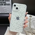 thumbnail image 5 of for iPhone 13 Clear Sparkly Case, 3D Diamond Pattern,Camera Raised Protection, Soft Silicone TPU,Glitter for Women, Girls - Clear, 5 of 9