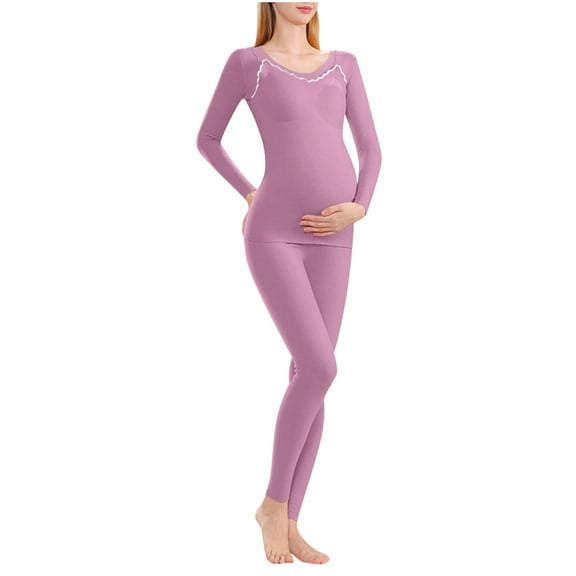 cfhntfmh Womens Thermal Underwear Set Long Sleeve Base Layer Top and Bottom Thermals Sets Loungewear