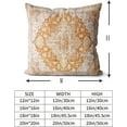 thumbnail image 3 of Yellow Boho Throw Pillow Covers Set of 2 Monaco Rug Persian Carpet Double Sided Pattern Cotton Soft Pillow Case Cushion Cover Pillowcase for Garden Couch Sofa Bed Decorative 16x16 inch, 3 of 6