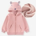 thumbnail image 5 of Gyujnb Girls Hooded Jacket, Soft Lined Pullover, Cute Casual Outerwear for Toddler Fall and Winter,Size:2-3 Years, 5 of 6
