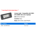 thumbnail image 2 of License Light - Compatible with 2008 - 2013 BMW 128i 3.0L 6-Cylinder 2009 2010 2011 2012, 2 of 2