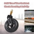 thumbnail image 3 of Front Wheelchair Wheel 7 Inch Solid Wheelchair Front Caster 360 Degree PU Wheel Hub Universal Rollator Wheel with Shock Absorption Spring, 3 of 4