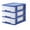 🔥 Blue_New#10279, variant on Plastic Drawer Organizer | Storage Cabinet Drawer Rack Office Desk | Desktop Filing Box | Sturdy Layered Plastic Storage | Coffee Blue | 1 Pack | 17.5x13x15.5cm