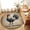 Brown, variant on Round Area Rugs 5Ft, Early Rooster Non-Slip Washable Circle Rugs Carpet, Pink Spring Farmhouse Leaves Burlap Indoor Outdoor Rug Floor Mats Throw Runner for Bedroom Living Room Bathroom