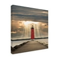 Trademark Fine Art 'Manistique Lighthouse Michigan Color' Canvas Art by