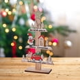thumbnail image 3 of Bois de Noël Signe Décoration de Table Rustique pour Fête Cheminée Table à Manger Bonhomme de Neige, 3 of 8