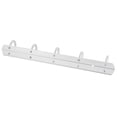 thumbnail image 3 of Unique Bargains Aluminium Wall Mounted Rack Coat Hanger with 5 Hooks, Silver, 3 of 4