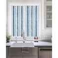 Abstract Blue Stripes Window Privacy Film Rustic Navy Denim Striped ...