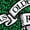 HEATHER GREY, variant on Coca-Cola - Barq's Logo - Juniors Cropped Graphic T-Shirt