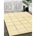 thumbnail image 3 of Ahgly Company Machine Washable Indoor Square Contemporary Brown Gold Area Rugs, 7' Square, 3 of 7