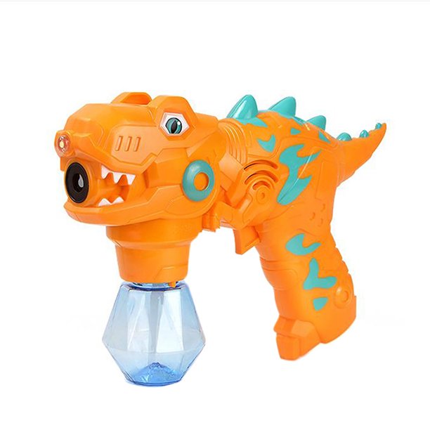 LSFYSZD Dinosaur Shaped Bubble Maker, Kids Electric Cartoon Bubble Machine Toy with Liquid for