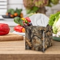 thumbnail image 5 of Psesaysky Hunting Camo Tissue Box Cover Square, Waterproof PU Leather Car Tissue Holder Facial Napkin Organizer Fashion Decorative on Table and Bathroom, Office, 5 of 7