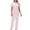 06-Pink, variant on Women's Luxury Mulberry Silk Sleepwear 100% Silk Pajamas Set 06-Pink S