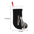 thumbnail image 4 of Rock And Roll Skeleton Skull Christmas Stockings 18 Ince ,Gifts Stocking Family Party Decorations For Holiday Tree Decor, 4 of 8