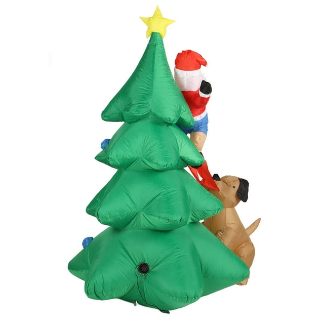 Árbol De NaviDad Inflable Con Luz Led, Mordedura De Perro, Árbol De Navidad Para Anciano Para Jardín Al Aire Libre