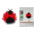 thumbnail image 2 of ROCKROK 15Inch Ladybugs Welcome Wreath Farmhouses Spring Door Hangers Mesh Garlands, 2 of 15
