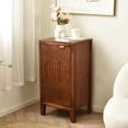 thumbnail image 4 of eHemco Kawaii Sweetheart End Table, 16.5 x 14 x 31 Inches, Indoor Living Room Side Table, Antique Walnut, 4 of 9