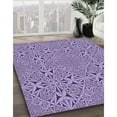 thumbnail image 3 of Ahgly Tapis d'Intérieur Lavable en Machine Carré Transitionnel Lilas Violet Vif, 5 Pieds Carré, 3 of 7