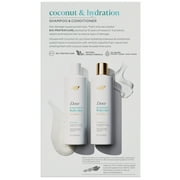 Dove Coconut & Hydration Shampoo & Conditioner Set, 12 fl oz 2 count