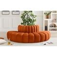 thumbnail image 2 of Meridian Furniture Arc Cognac Velvet Modular Sectional, 2 of 7