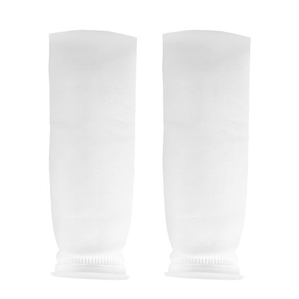 2 uds 100um 4 pulgadas acuario tanque de peces bolsa de filtro de malla sumidero fieltro calcetín reemplazo de micrones accesorios de filtros de acuario blanco