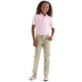 thumbnail image 3 of French Toast Unisex S/S Pique Polo Color: pink Size: 18/20, 3 of 5