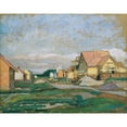 thumbnail image 2 of Johanna Kampmann-Freund 18x15 Gold Ornate Wood Frame and Double Matted Museum Art Print Titled - Suburban, 2 of 4