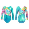thumbnail image 2 of Manyakai Girls Gymnastics Leotards Ballet Dance Leotards Long Sleeve Tank Unitard One Piece Jumpsuit Colorful Tie Dye 6, 2 of 8