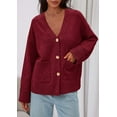 thumbnail image 6 of PRETTYGARDEN Women's Oversized Cardigan Sweaters Trendy Chunky Knit Long Sleeve V Neck Button Down Fall Winter Outfits, 6 of 8