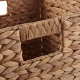 thumbnail image 5 of Casafield 12" x 12" Water Hyacinth Storage Baskets, Cinnamon - Set of 6 Collapsible Cubes, Handwoven Organizer BIns for Bathroom, Bedroom, Laundry, 5 of 8