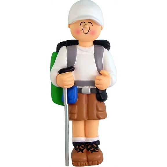 Hiker Christmas Ornament