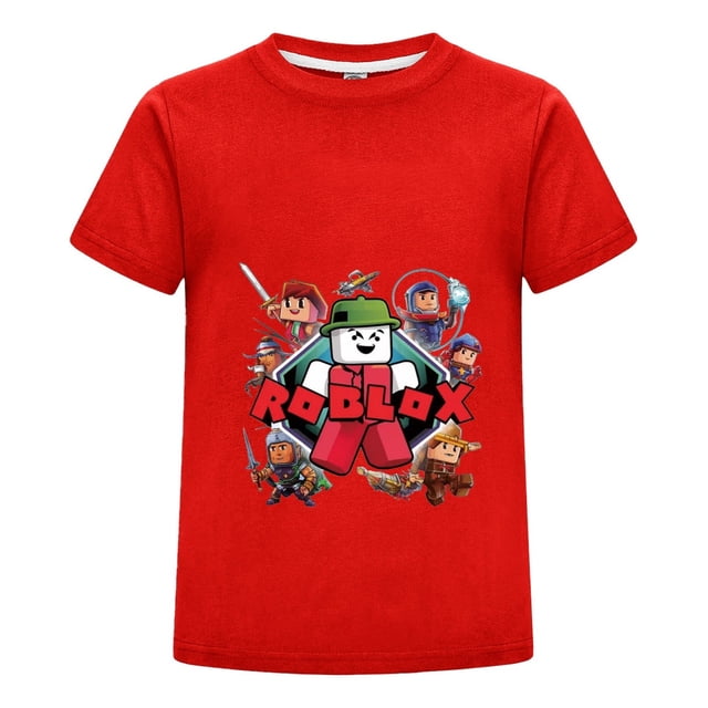 Ropa Gamer Infantil Roblox, Camiseta de Niño con Estilo Divertido, Playera de Algodón Suave, Ideal para Cumpleaños
