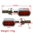 thumbnail image 4 of LED Rear Mini E Mark Turn Signal Indicator For Sportster Touring Dyna Chrome Amber, 4 of 8
