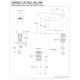 thumbnail image 2 of Fauceture LS8423QLL Executive Single-Handle Bathroom Faucet, Brushed Brass, 2 of 2