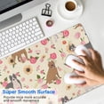 thumbnail image 4 of Long Mouse Pads for Desk,Pitbull Dog and Flower Floral Desk Mats on Top Of Desks, Desk Mouse Pad Extra Large with 3mm Non-Slip Base and Stitched Edge for Gaming,Office,Work,Home 35.4"x15.7", 4 of 6