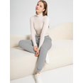 thumbnail image 6 of FAVIPT Womens Plus Size Fleece Lined Jogger Pants Drawstring Pockets Elastic Waisted Cozy Sweatpants Thick Winter Warm Athletic Pants Gray,XXXL, 6 of 7