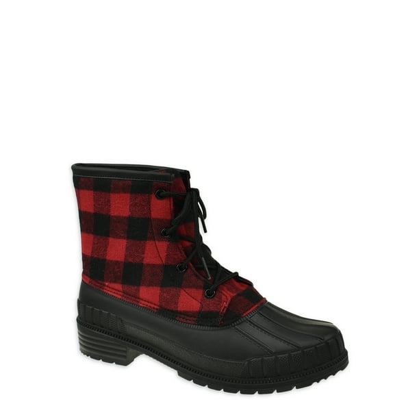 Time and Tru Women’s Plaid Duck Boots