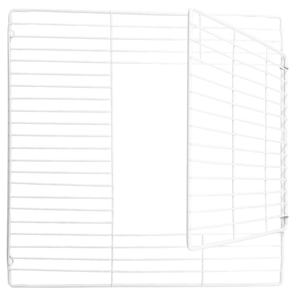Uonlytech Durable White DIY Pet Cage Door for Indoor Use with Break Resistant Metal Mesh