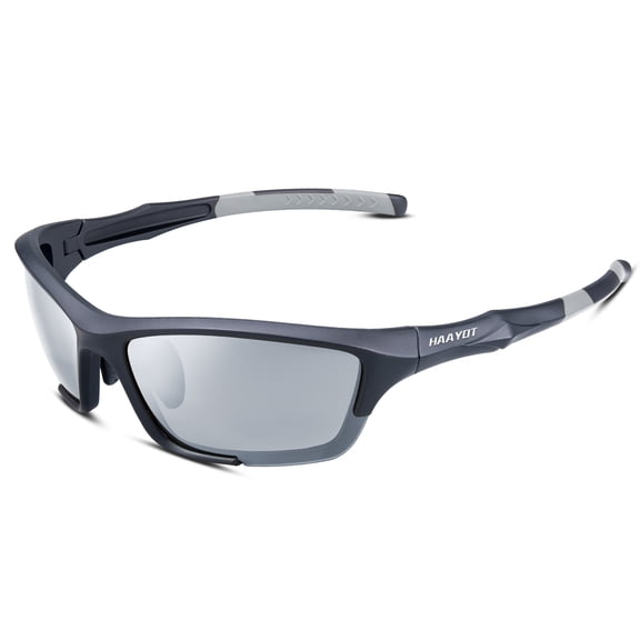 Polarized Sport Sunglasses for Men and Women, Flexible TR90 Frame for Cycling and Running