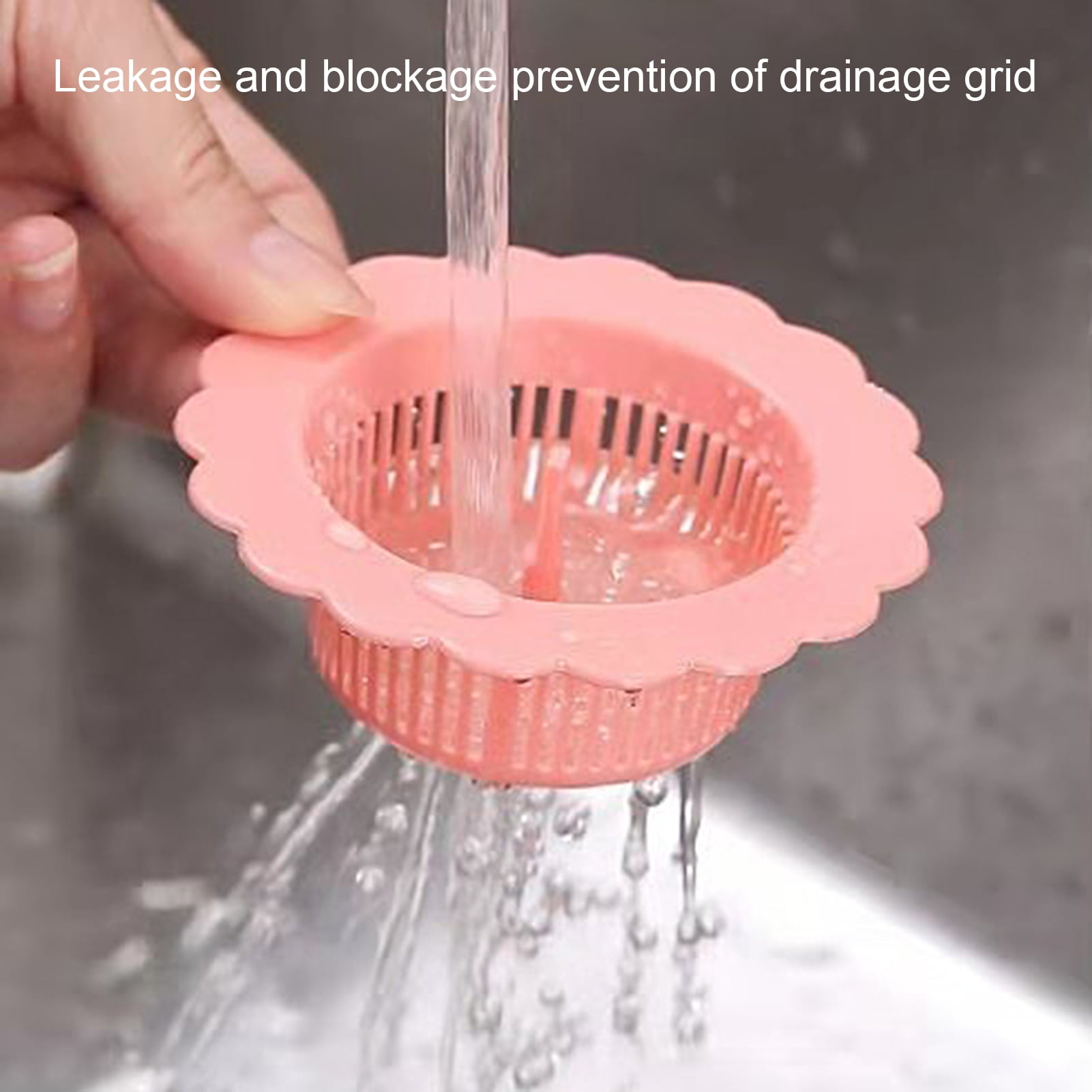 KUNyu Floor Drain Covers 4Pcs Hair Filter Hollow Out Compact Sink