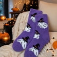 thumbnail image 6 of Voska Womens Halloween Thick Warm Mid Calf Socks Novelty Cozy Fall Winter Loungewear, 6 of 7